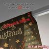 2D Flat Printing  JIT 2pcs   Curtains (Without Rod) Festive Wonderland(5) Fashionable Chic Curtains Polyester Easy Install