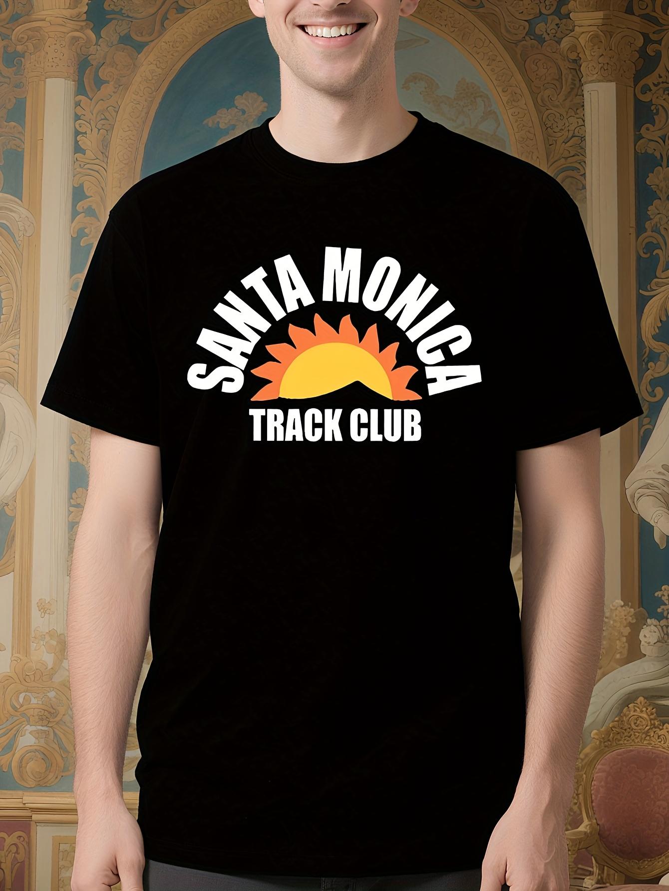 Santa Monica Track Club Tshirt - Athletic Tee with Sprint... XXL