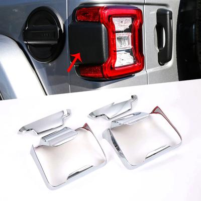 ABS Auto Hinten Rücklicht Lampe Dekoration Abdeckung Trim Aufkleber für Jeep Wrangler JL 2018 - Außen Zubehör Auto