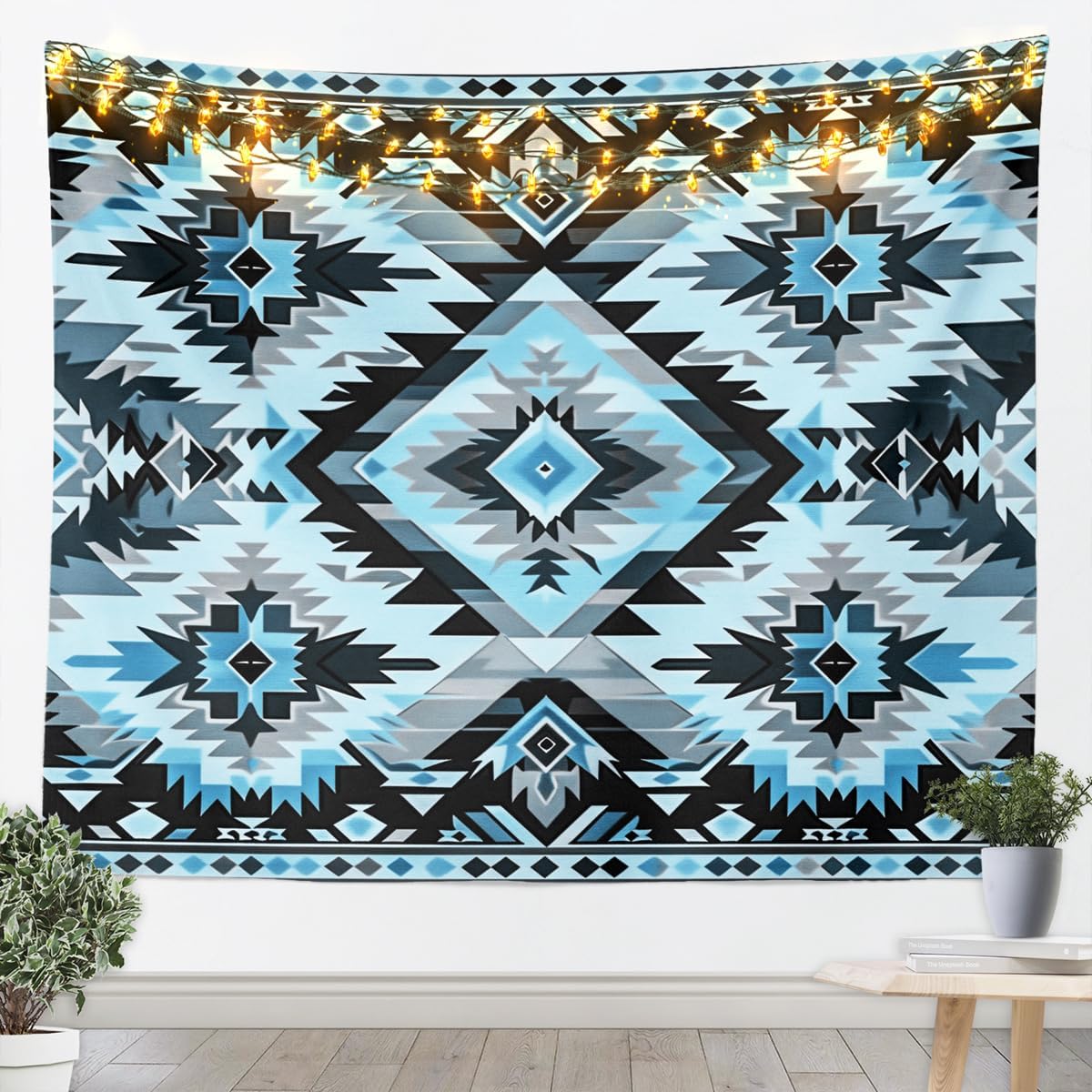 Southwestern Aztec Tapestry Kids Retro Bohemian Western Wall Art For Bedroom Living Rooms, Boho Tribal Wall Hanging Blanket 70x100CM