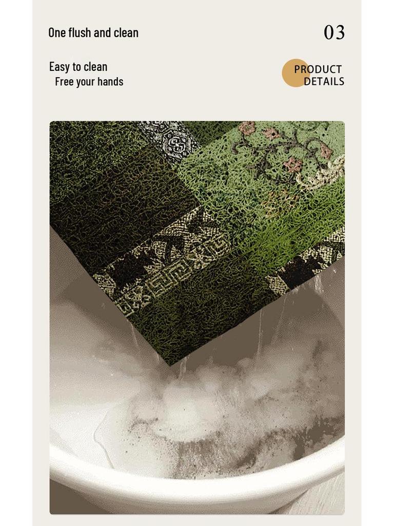 Vysoce kvalitní retro zelená rohožka: Přeshraniční vstupní koberec