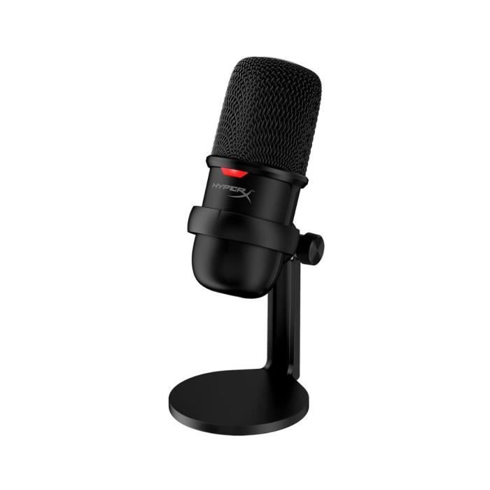 Microphone HyperX SoloCast Noir,Cardioïde, Enregistrement Audio Plug N Play Avec Connexion USB-C, PC, PS5, PS4, Mac