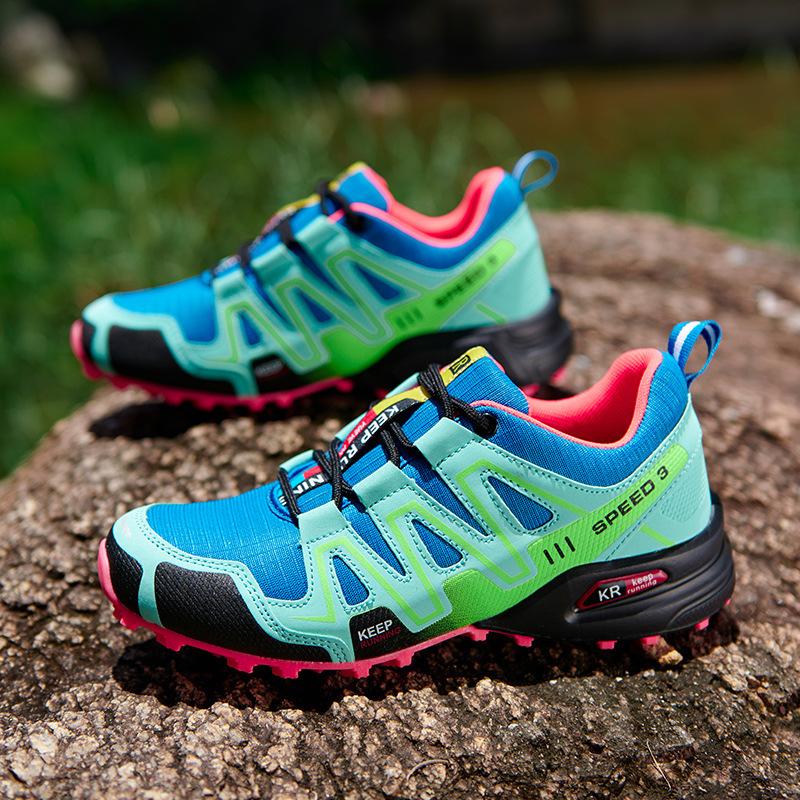 Spring and Summer New Large Size Women's Hiking Shoes Outdoor Women's Shoes Off-road Running Fitness Shoes Mesh Casual Shoes