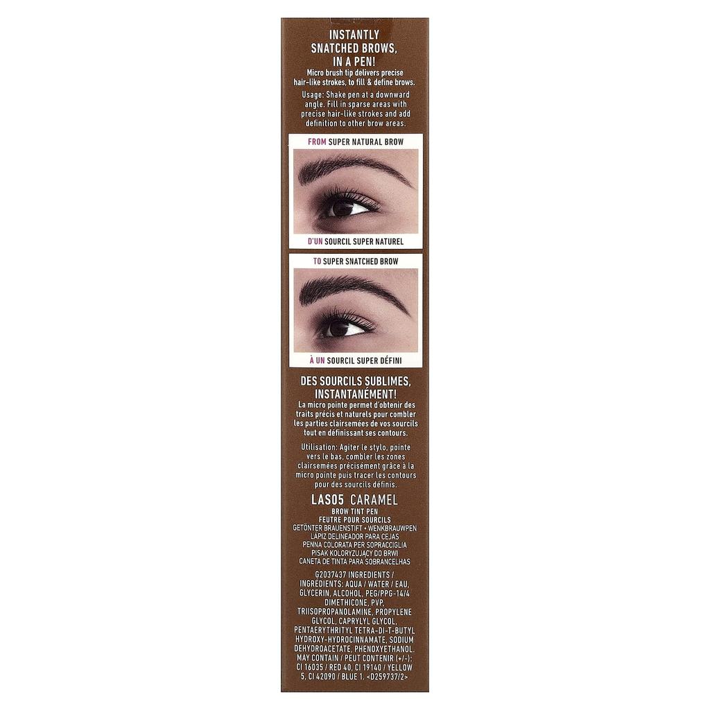 NYX Professional Makeup, Lift & Snatch! Brow Tint Pen, 05 Caramel, 1 ml (0.03 fl oz)
