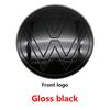 1Pc 139mm 110mm VW Logo ABS Emblem Car Hood Front Grill Rear Trunk Badge Accessory For VW Polo 2019 2020 2021 2022 2023 2024NO7