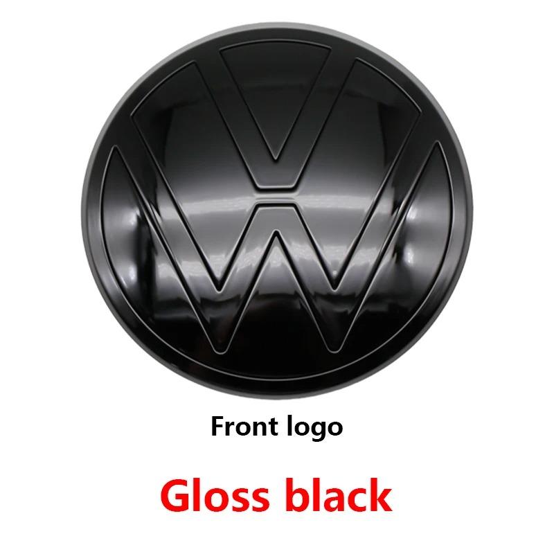 1Pc 139mm 110mm VW Logo ABS Emblem Car Hood Front Grill Rear Trunk Badge Accessory For VW Polo 2019 2020 2021 2022 2023 2024NO7