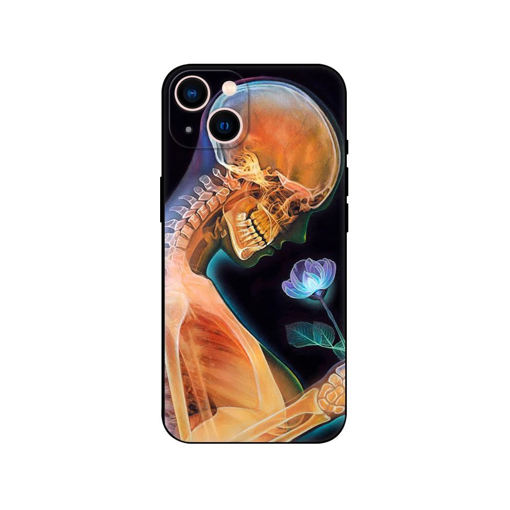 

Медицинский чехол для телефона Human Organs Brain для iPhone 14 2020se 6 6s 7 8 plus x 10 XR XS 11 12 13 mini pro MAX черная задняя крышка из ТПУ iphone 11