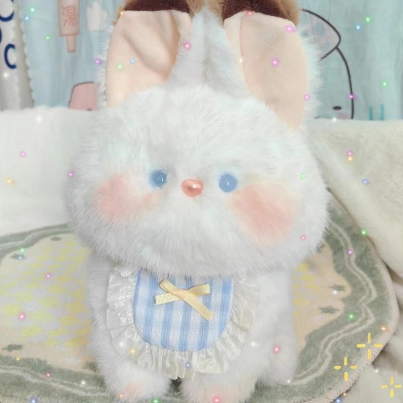 25cm Cute Stuffed White Arctic Rabbit Plush Toy Soft Toys Bunny Kid Pillow Doll Birthday for Children Baby Accompany Sleep Toy