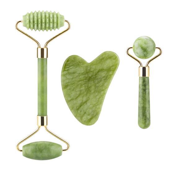 3Pcs/Set Scraper Board Eco-friendly Stress Set for Massage Guasha Roller Relief Stone Home