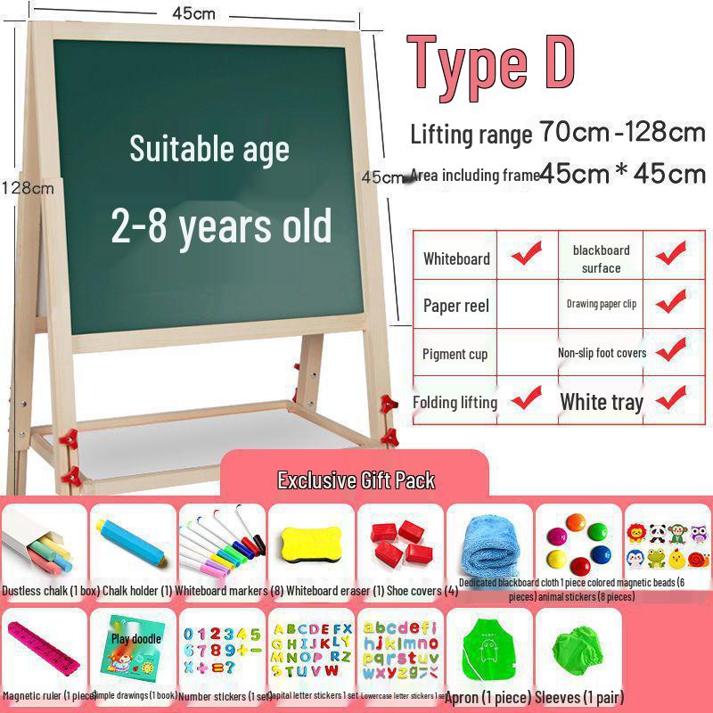 Kinder Staubfreie Abwischbare Tafel Staffelei & Wandaufkleber Zeichenbrett