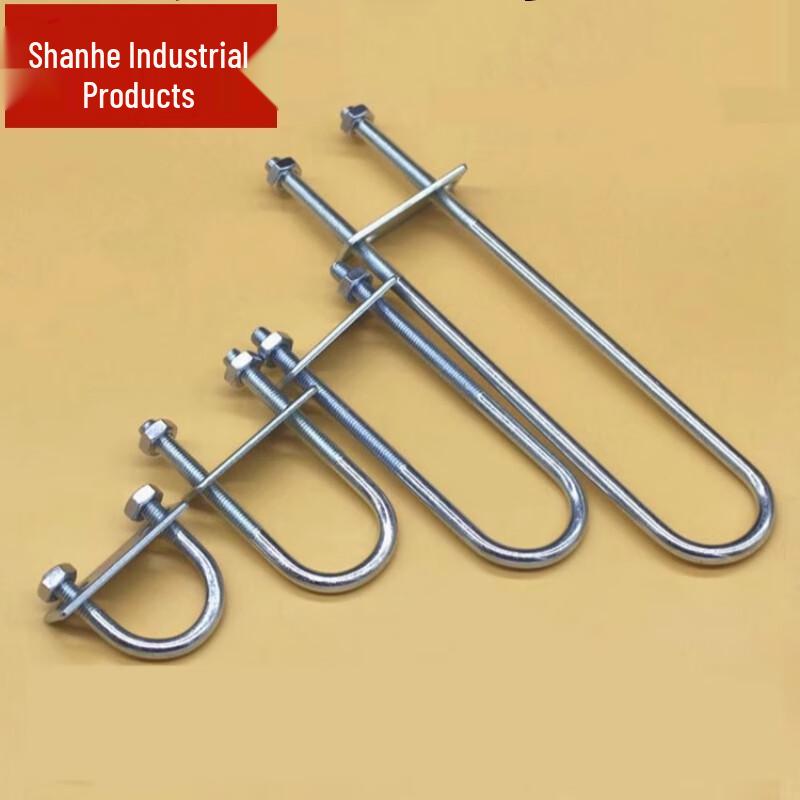 Shanhe Industrial M6 Galvanized U-Bolt Pipe Clamp 6x116x163mm