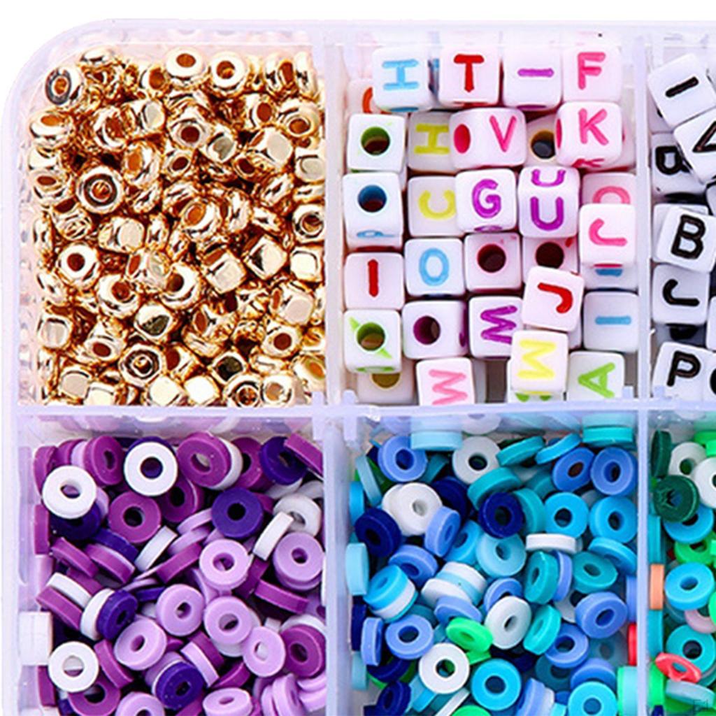 Polymer Clay Perlen Disc 9 Grids Schmuck Machen Handwerk DIY Charms Spacer für