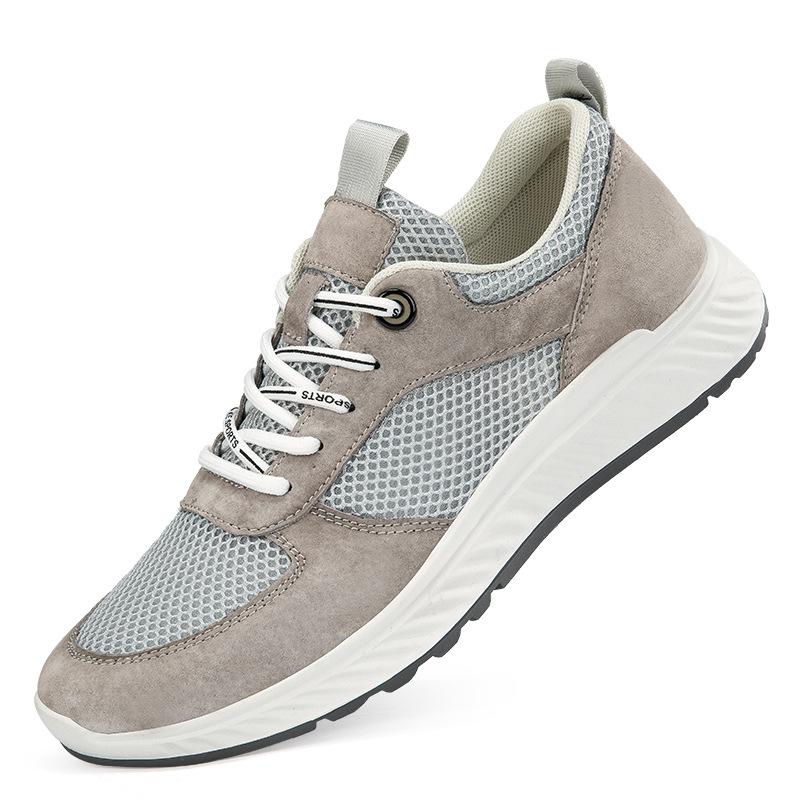 

Men s shoes Korean version breathable fly-woven mesh shoes British style soft baseplate shoes retro casual shoes sports shoes men 37 хаки