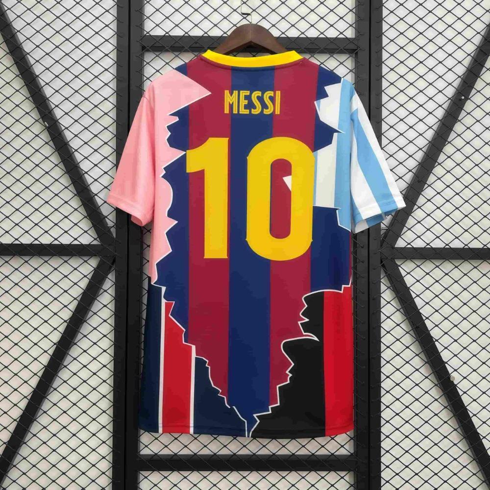 Edizione Speciale Messi Neymar jr NAMA KAMU Collaborazione Magliette da Uomo Sportive Casual Allenamento all'Aperto Traspiranti Asciugatura Rapida