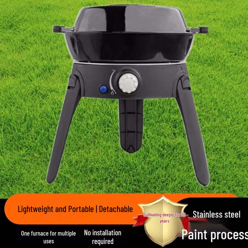 Portable Outdoor Butane Gas Grill and Stove