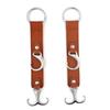 Car Leather Rear Seat Garbage Bag Hook - Large Load-Bearing Capacity Metal Hook for Storage.