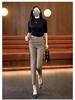 Women's High-Waist Slimming Harem Cigarette Pants - Spring/Autumn 2025 Collection