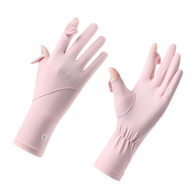 Guantes de Ciclismo de Seda de Hielo con Protección Solar