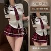 Sexy lingerie Sexy schoolgirl Campus uniform Adult products Cosplay Pure J-suit pleated skirt suit