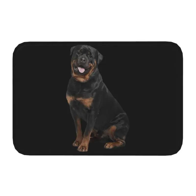 Rottweiler Dog Door Mat Bathroom Kitchen Anti-Slip Floor Rugs Pet Animal Outdoor Doormat Living Room Entrance Carpets Footpad