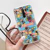 KT60 Aggretsuko Case for Samsung A04 A14 A23 A34 A54 M23 M33 M52 M53 Realme 10 9 C30S C35 C55 VIVO Y02S Y21 Y33S Y51 X80 Pro Clear Cover