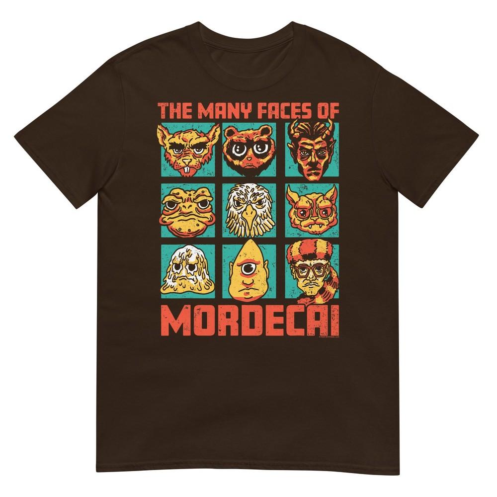 Dcc Unisexy Faces Of Mordecai Grid Funny Gamer Series Book Tshirt