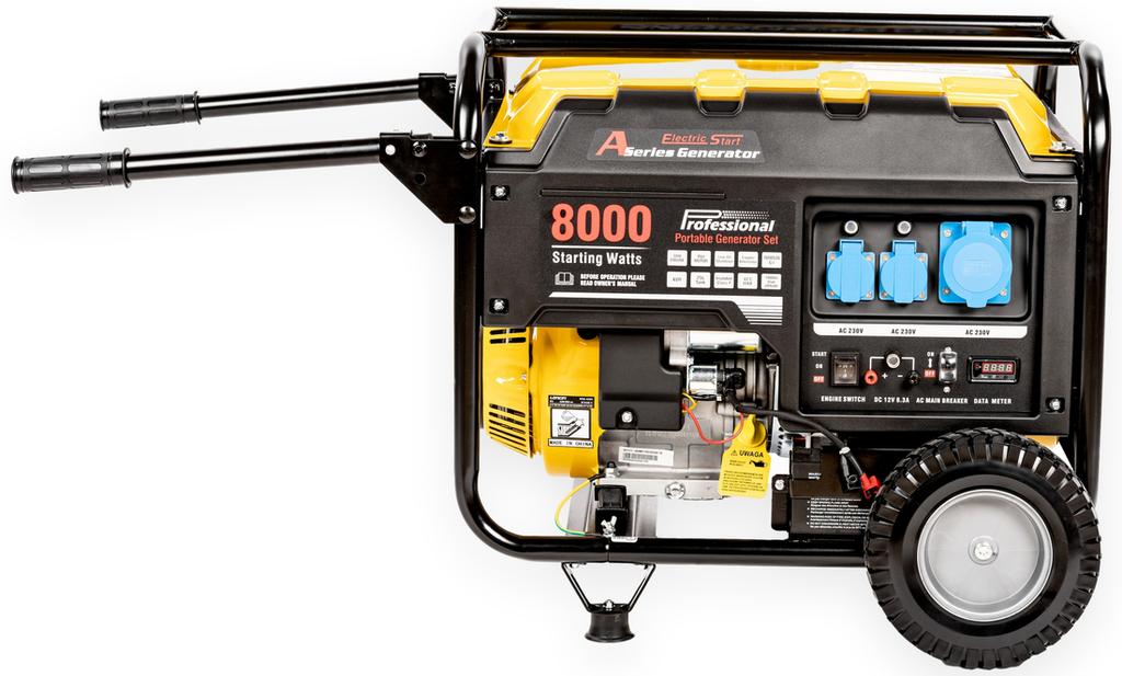 Loncin Lc8000D-As-1F Mocny Agregat Generator Prądotwórczy 230V Avr 6,5Kw - Ewimax