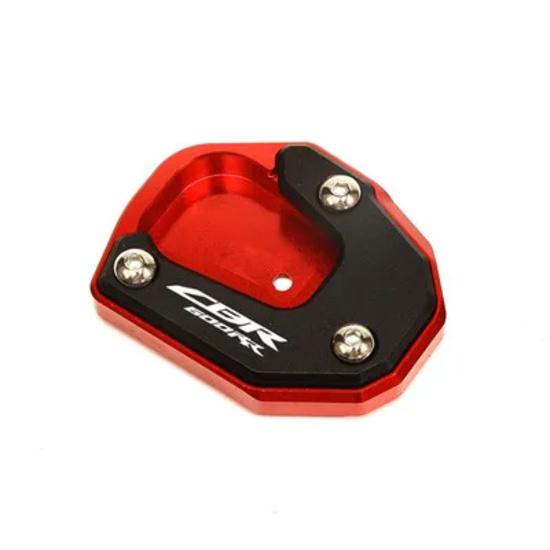 For HONDA CBR600RR CBR 600RR 2007-2022 2021 2020 Motorcycle Valve Cap & Kickstand Foot Side Stand Extension Pad Support Plate