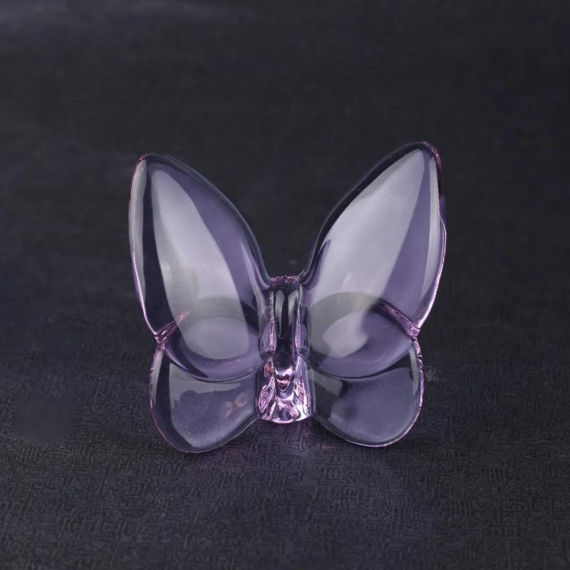 Ali di farfalla Crystal Papillon che svolazzano Vetro Farfalla Portafortuna Ornamenti Decorazione Casa Artigianato Accessori Regalo di Compleanno