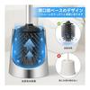 SUS304 Brushed SUS304 Stainless Steel Toilet Brush Silicone Toilet Bowl Brush Cleaning Brush Caddy Silver