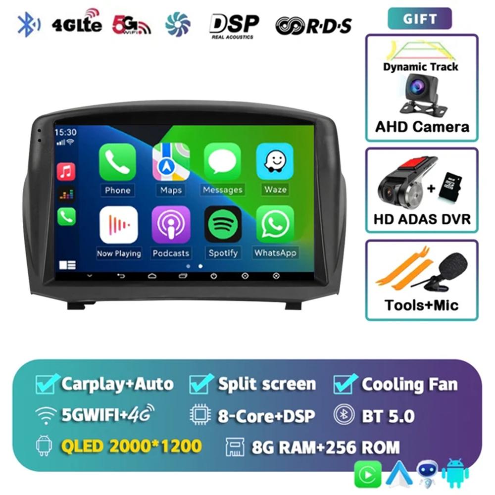 Android 14 Car For Ford Fiesta Mk 6 2009 - 2018 2 Din Navigation GPS Carplay Autoradio Stereo Multimedia Head Unit 5G LET WIFI