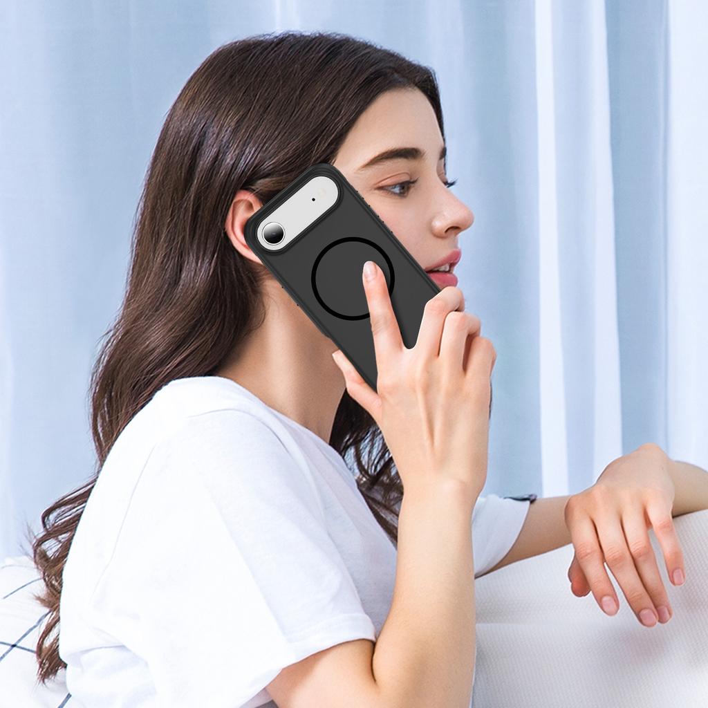 For iPhone Air Case Compatible with MagSafe 2.8mm PC+2.2mm TPU Shockproof Hybrid Phone Cover