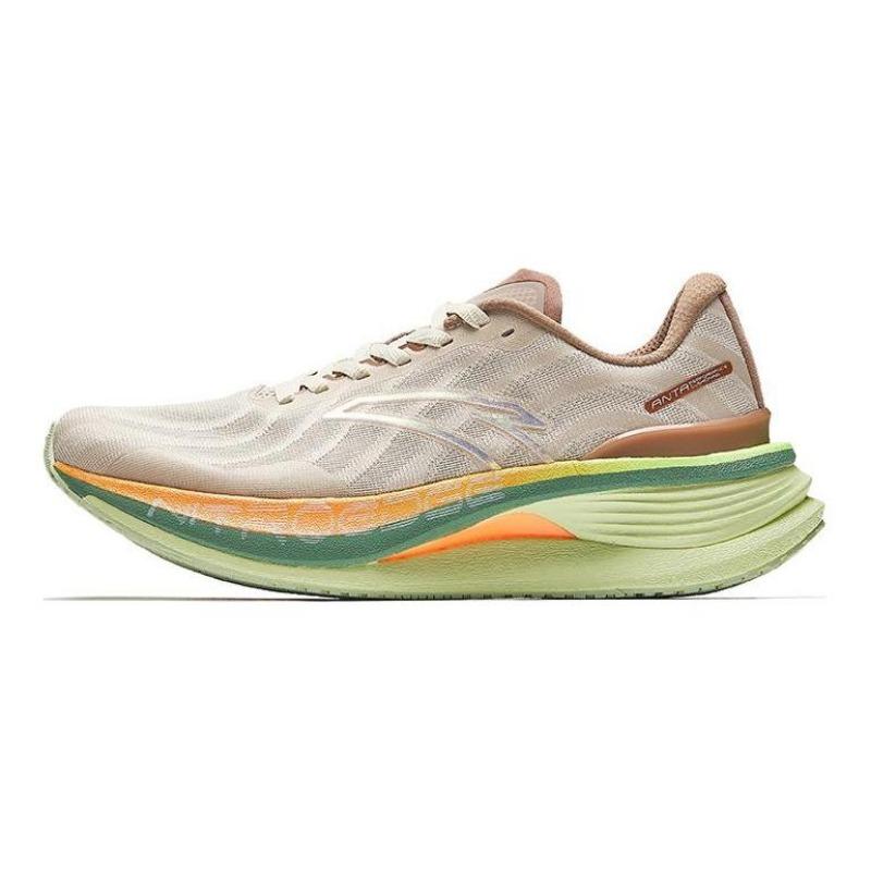 Anta Running Series Pro Nitro Tech women low-top running shoes brown green 122435561-2 35.5
