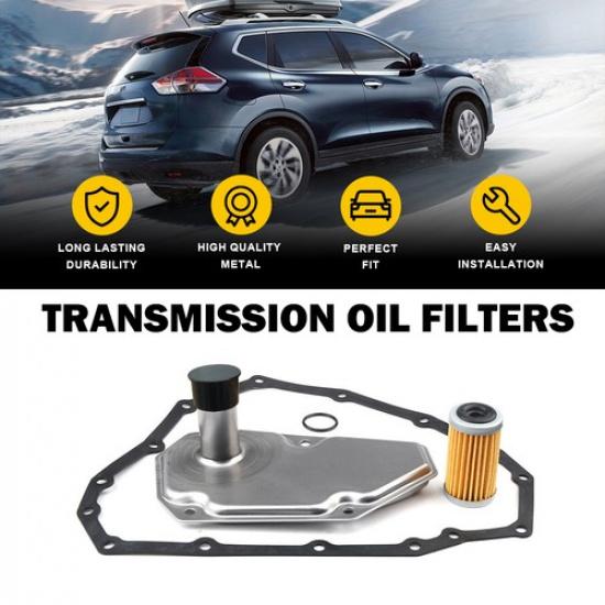 For 2012- Versa Nissan Altima Transmission Oil Filters W/Pan Gasket 3PCS