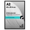 Americanflat A2 Picture Frame Poster Frame Transparent 1mm PS Protective Panel with Thin Frame Design Black Lightweight, Safe, (Wall Mount) -
