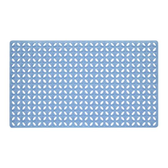 

Напольный коврик Гладкая стена поглощает двойные противоскользящие отверстия Эластичный нескользящий водонепроницаемый полый 40x70cm синий