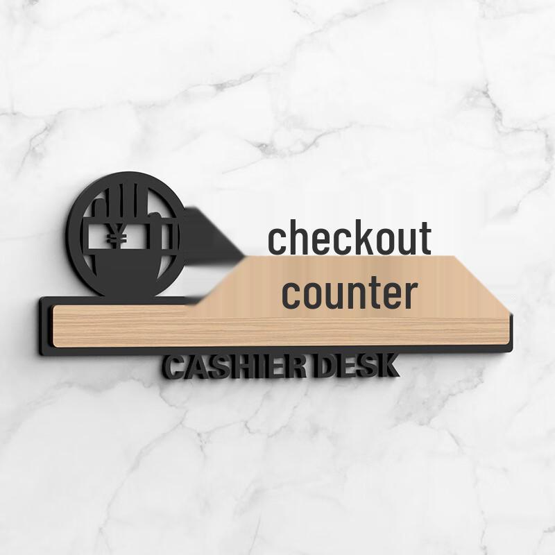 Acrylic Countertop Information Sign