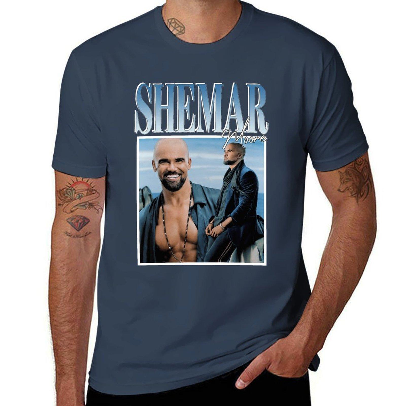 Shemar Moore Tshirt Antifade Casual Tee Shirt S