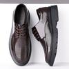 Summer Fashion Formal Men Shoes Punch Lace Breathable Hollow Business Dress Shoes Genuine Leather Casual Sandals Oxfords