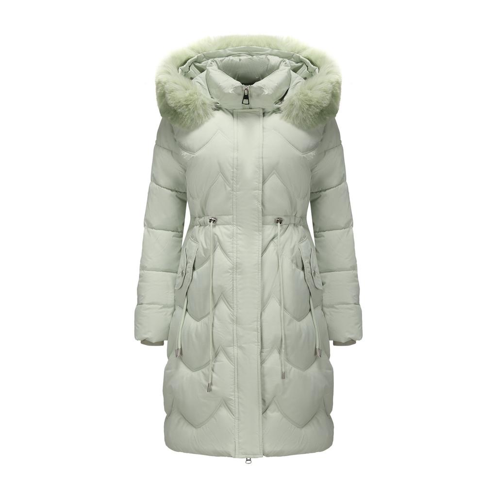 Women's Hooded Coat Ladies Winter Cotton Coat Thickened Warm Jacket