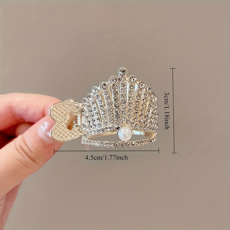 [Glamouröse Haarklammer] Elegante 1-teilige Kristall-Haarklammer in Hai-Form für Frauen | Funkelndes Strass-Design, robuste Legierung, ideal für dicke, lange Haare, Pferdeschwänze