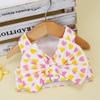 Cute Pet Cat Small Dog Pomeranian Bi Bear Dog Clothes Bow Chest Strap Leash Walking Dog Vest