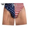 American Flag Pattern Shorts Funny Patriotic Men Shorts, Stars And Stripes Swim Trunks, Quick Mens Trunks Dry Drawstring Waist Board for Summer Beach