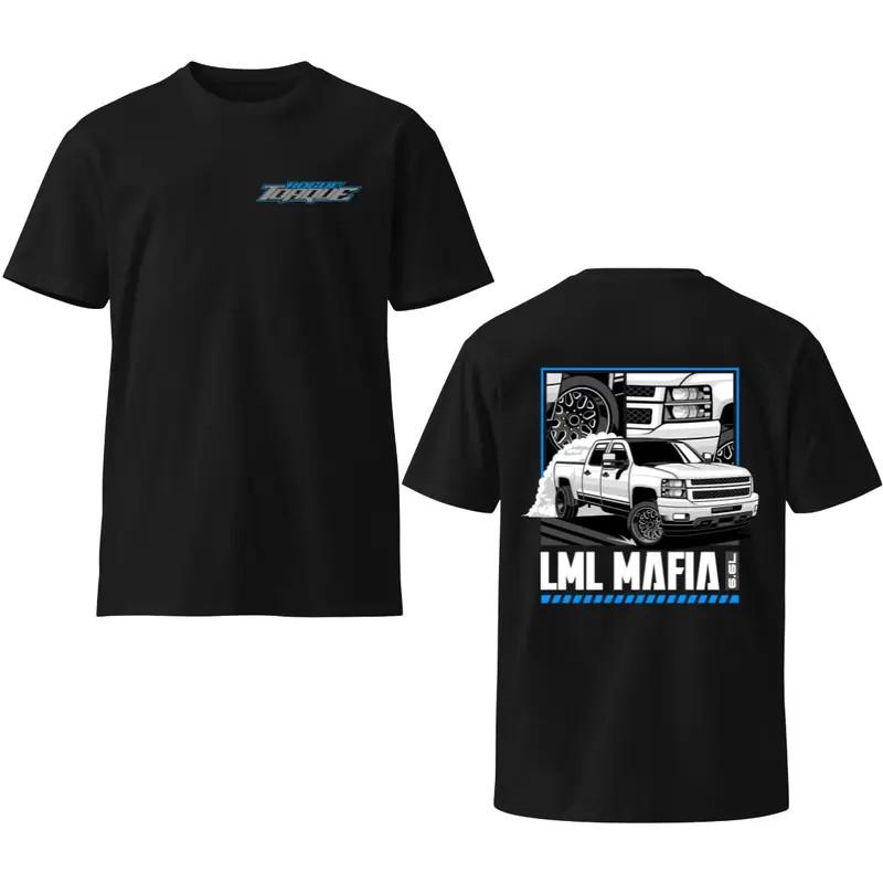 LML Mafia White Truck T-Shirt, Diesel Graphic Tee S разноцветный