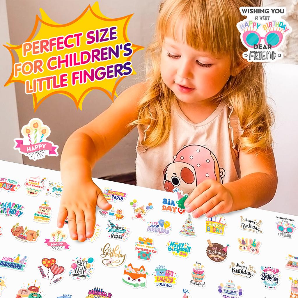 50 Alles Gute zum Geburtstag Aufkleber Klein Frisch Alles Gute zum Geburtstag Cartoon Kreativ iPad Party Dekoration Graffiti Aufkleber