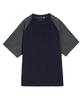 SHOJIAMI Terry Raglan Sleeve T-Shirt Navy
