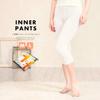 [SOUBIEN] (Soubien) Women's Washable Japanese-style Underpants, Warm Winter Wear, Heat+Fit, White, Three-Quarter Length, Stretch, Thermal, Toray