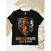 Bartigermann Alles In Einem Bear Tiger Viking for Man T-Shirt, Black for Men Women Unisex All Season Funny T-Shirt, 180g