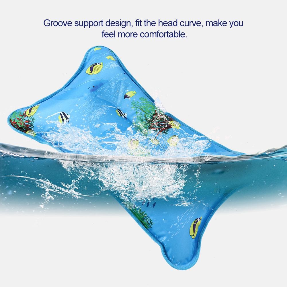 Children Adult Ice Pillow Cooling Cushion Water Pillow for Home Travel (48*30cm Snowflake)