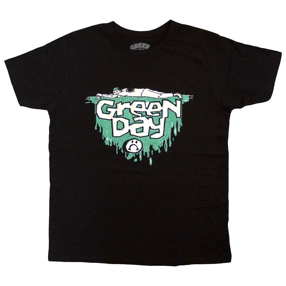 Men s Green Day Sad Smiley T-shirt XX-Large Black S